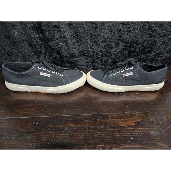 EUC Superga 2750 Cotu Classic Black Canvas Sneaker/Sz. 9(US Women) (7.5 US Men) - Picture 4 of 9